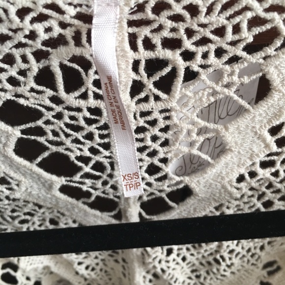 Free People crochet top - cream - XS/S - Picture 5 of 5